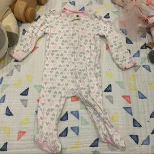 Cloud island zip onesie 0-3m